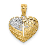 Heart Cross Pendants