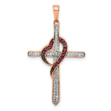 Heart Cross Pendants