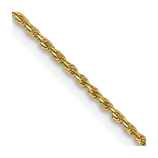 Gold (10K & 14K) Diamond-Cut Machine-Made Rope Chain