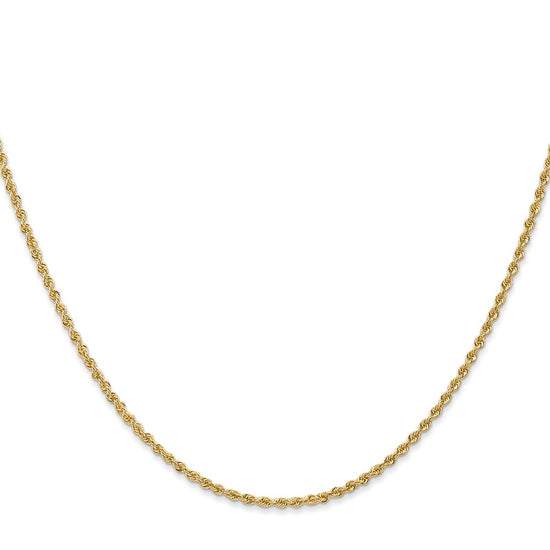 Gold (10K & 14K) Regular Rope Chains — 1.5 mm