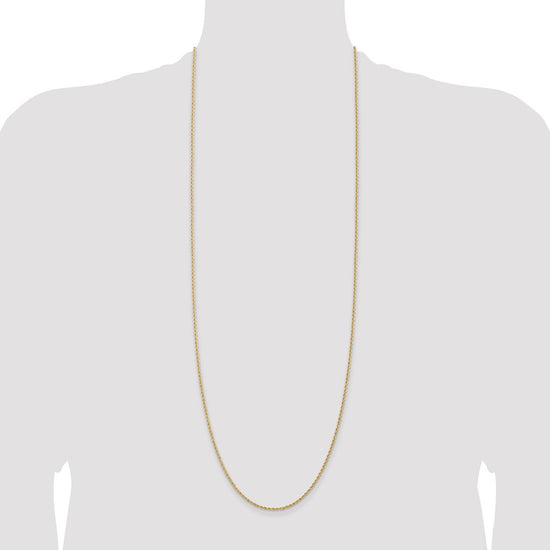 Gold (10K & 14K) Regular Rope Chains — 1.5 mm