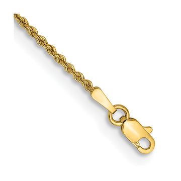 Gold (10K & 14K) Regular Rope Chains — 1.5 mm