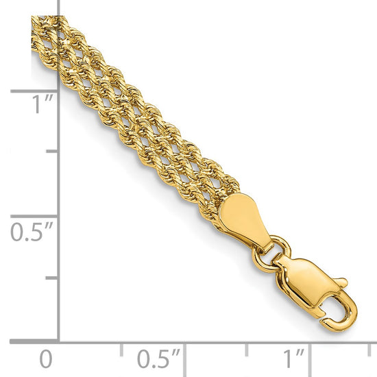 Gold Polished Fancy Link Bracelets