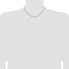 14k 1.8mm Lightweight D/C Rope with Lobster Clasp Chain
