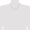 14k 1.8mm Lightweight D/C Rope with Lobster Clasp Chain