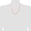 14k 1.8mm Lightweight D/C Rope with Lobster Clasp Chain