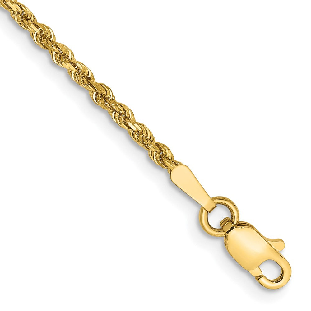 Gold (10K & 14K) Diamond-Cut Rope Chain — 1.75 mm