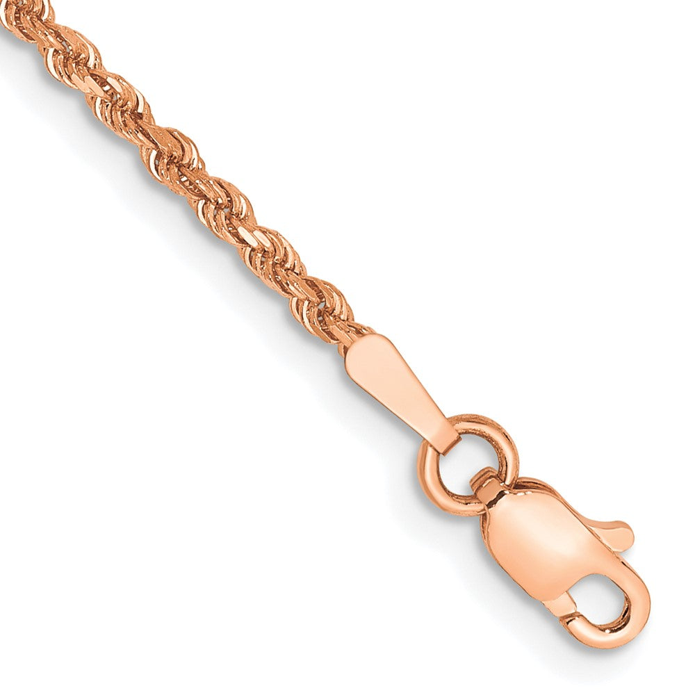 Gold (10K & 14K) Diamond-Cut Rope Chain — 1.75 mm