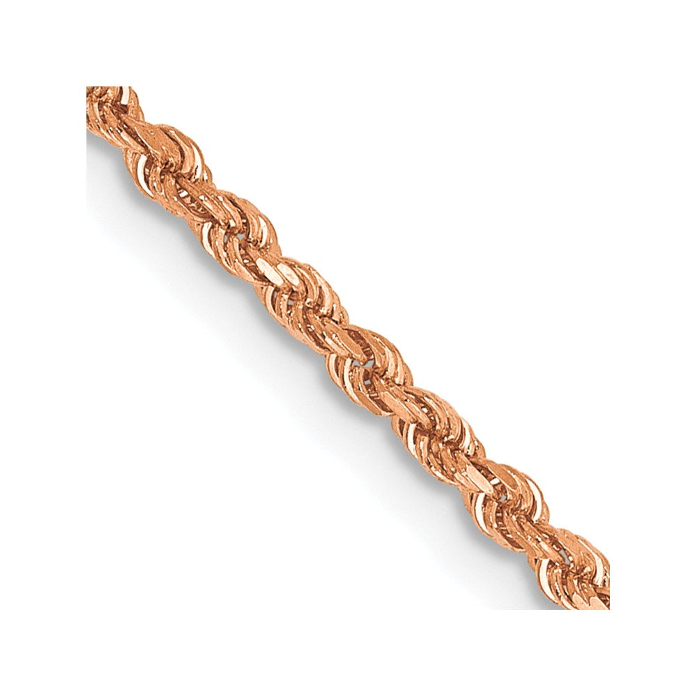 Gold (10K & 14K) Diamond-Cut Rope Chain — 1.75 mm