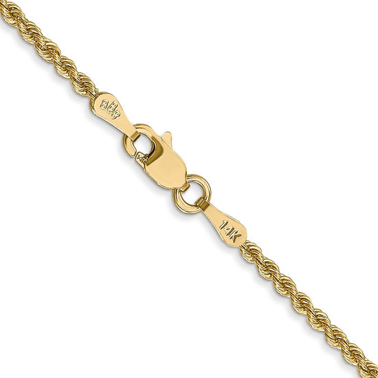 Gold (10K & 14K) Regular Rope Chains — 2 mm