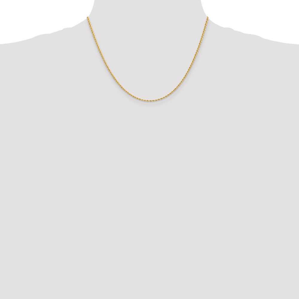 Gold (10K & 14K) Regular Rope Chains — 2 mm