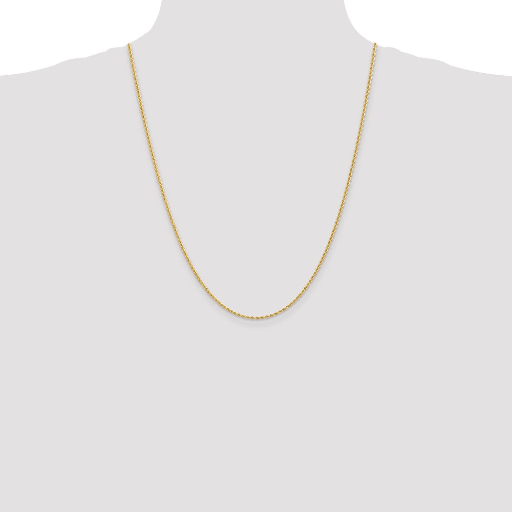 Gold (10K & 14K) Regular Rope Chains — 2 mm