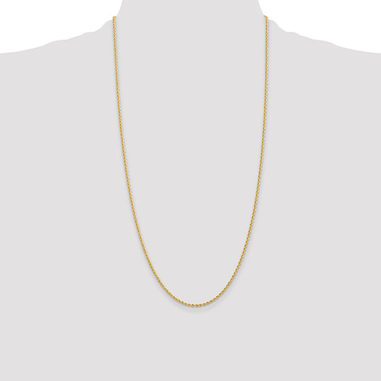 Gold (10K & 14K) Regular Rope Chains — 2 mm