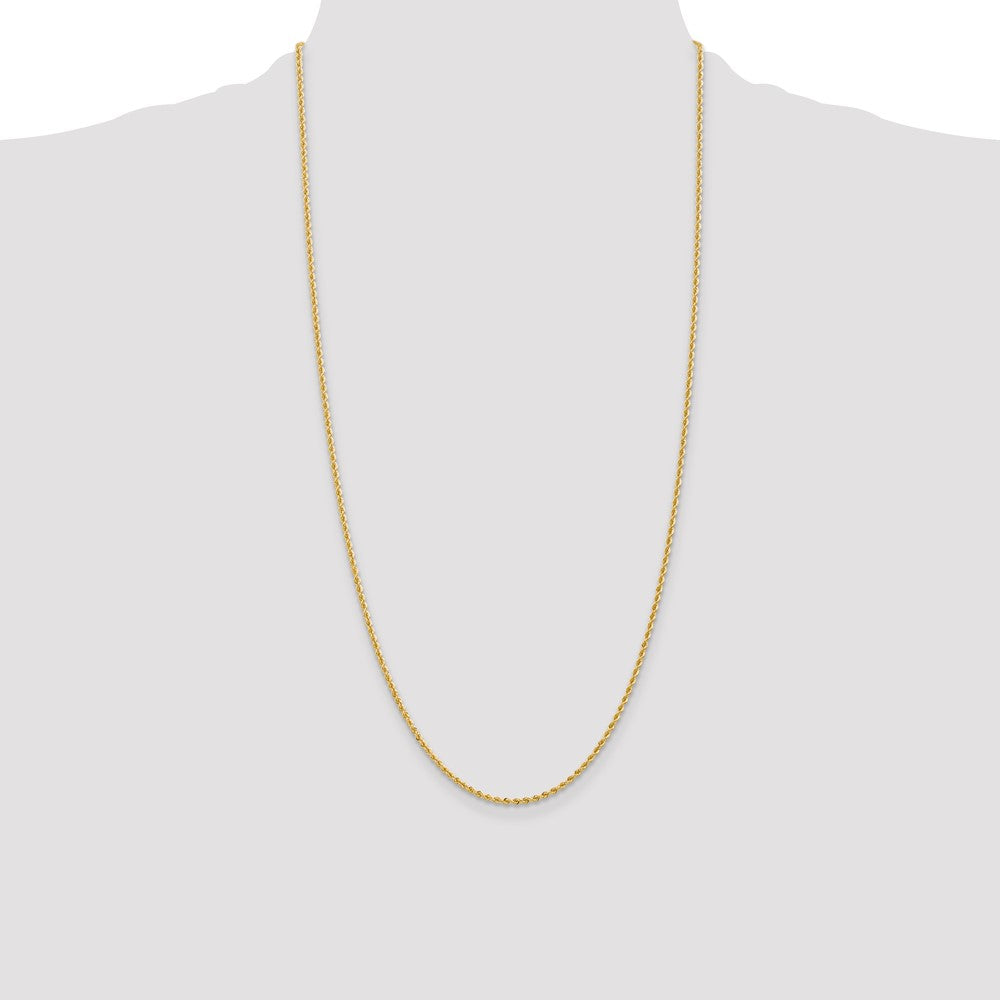 Gold (10K & 14K) Regular Rope Chains — 2 mm