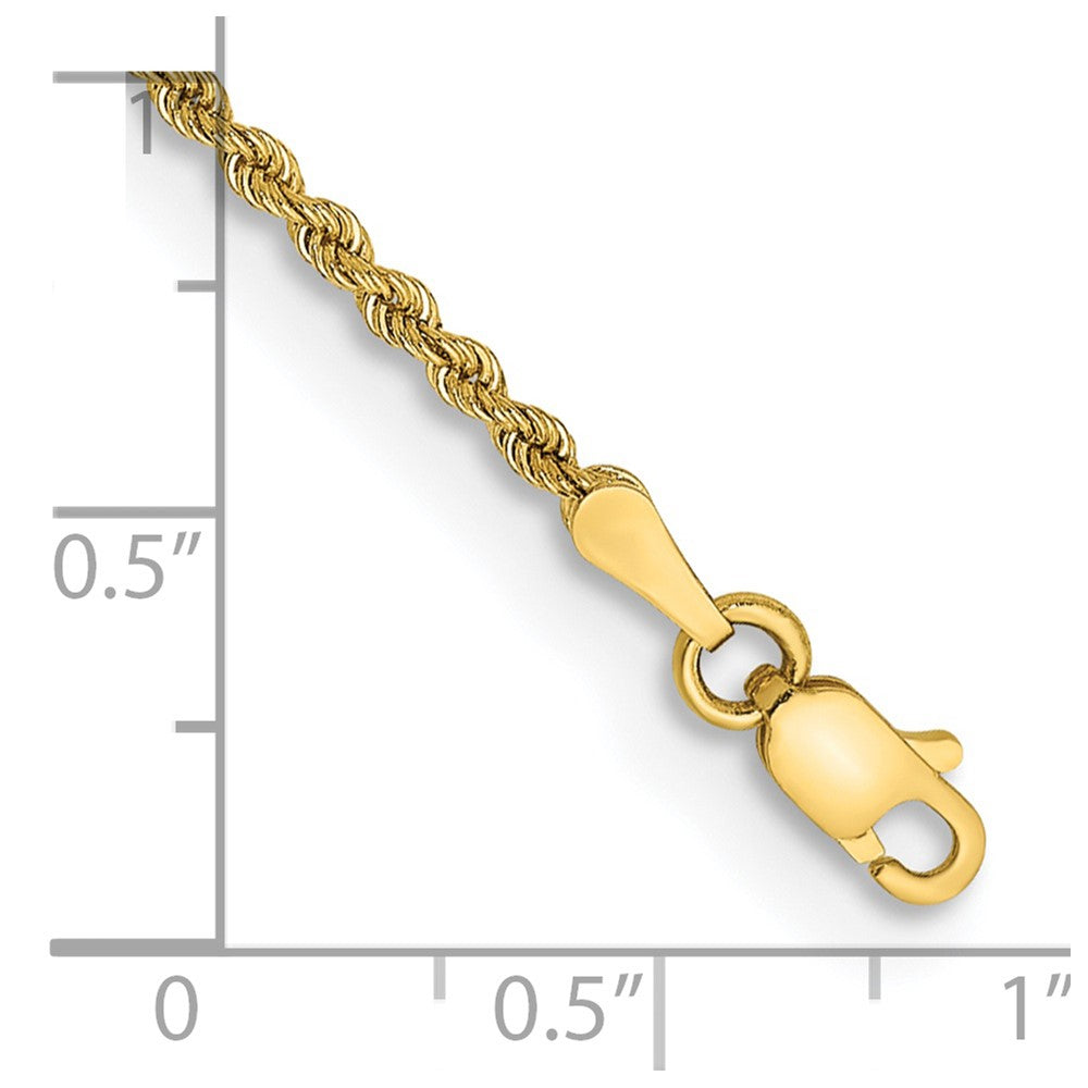 Gold (10K & 14K) Regular Rope Chains — 2 mm
