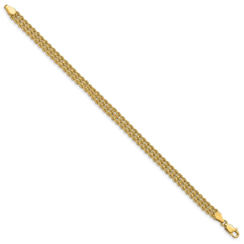 Gold Polished Fancy Link Bracelets