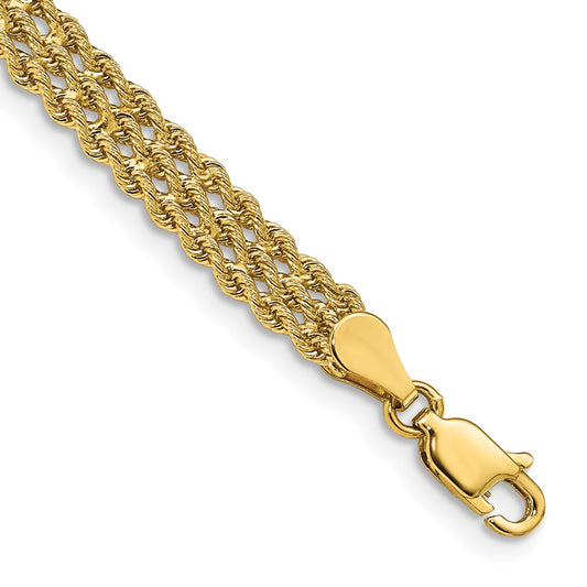 Gold Polished Fancy Link Bracelets