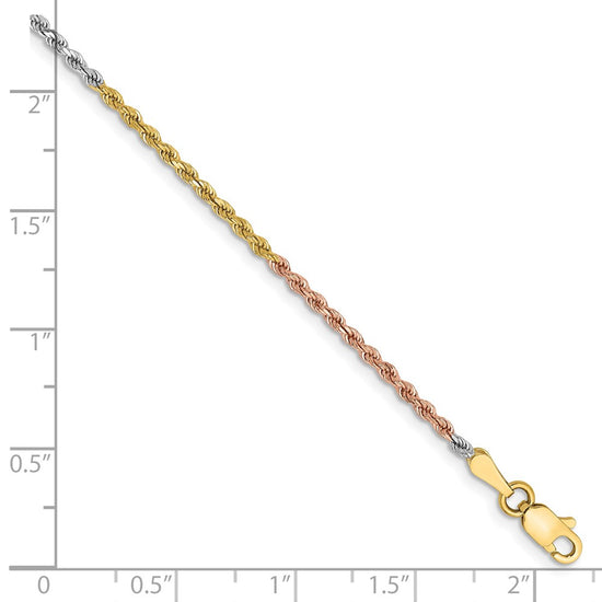 Gold (10K & 14K) Diamond-Cut Rope Chain — 1.75 mm