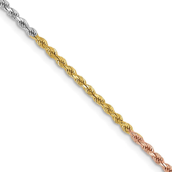 Gold (10K & 14K) Diamond-Cut Rope Chain — 1.75 mm