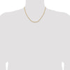 14k 2mm Lightweight D/C Rope with Lobster Clasp Chain