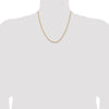 14k 2mm Lightweight D/C Rope with Lobster Clasp Chain