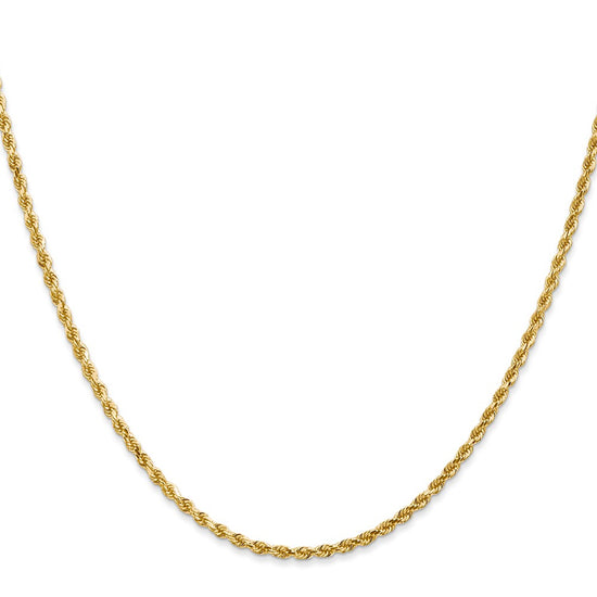 Gold (10K & 14K) Diamond-Cut Rope Chain — 2 mm