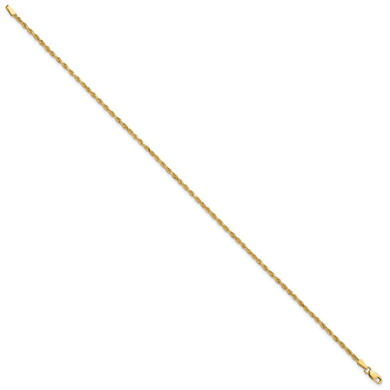 Gold (10K & 14K) Diamond-Cut Rope Chain — 2 mm