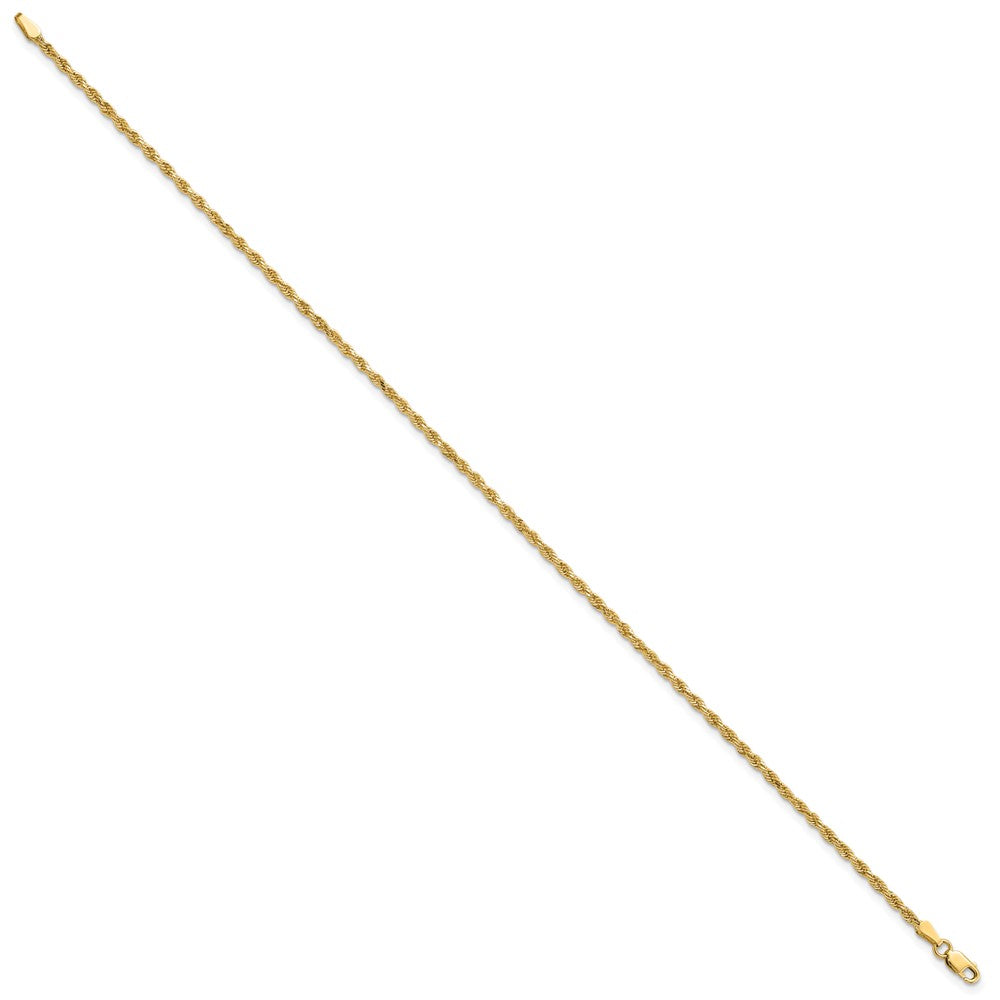 Gold (10K & 14K) Diamond-Cut Rope Chain — 2 mm
