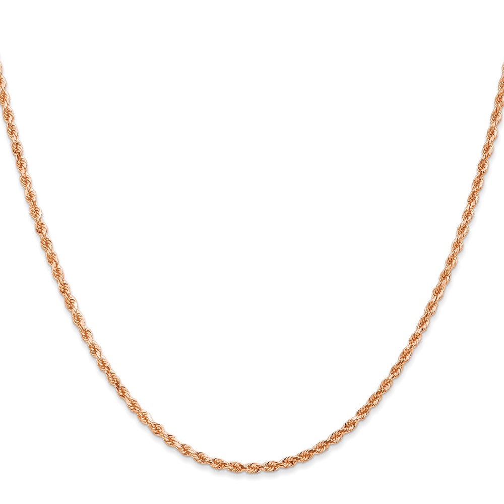 Gold (10K & 14K) Diamond-Cut Rope Chain — 2 mm