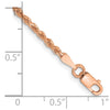 Gold (10K & 14K) Diamond-Cut Rope Chain — 2 mm
