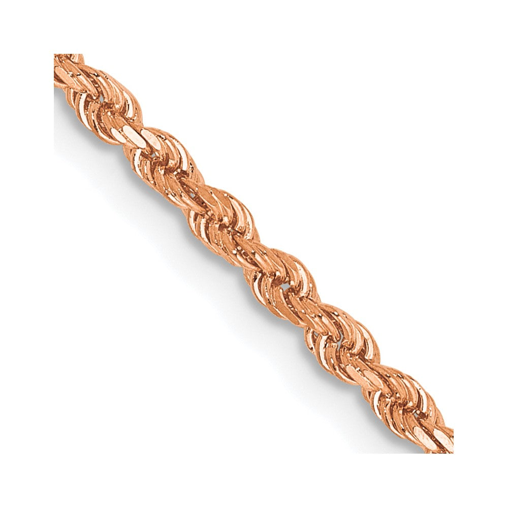 Gold (10K & 14K) Diamond-Cut Rope Chain — 2 mm