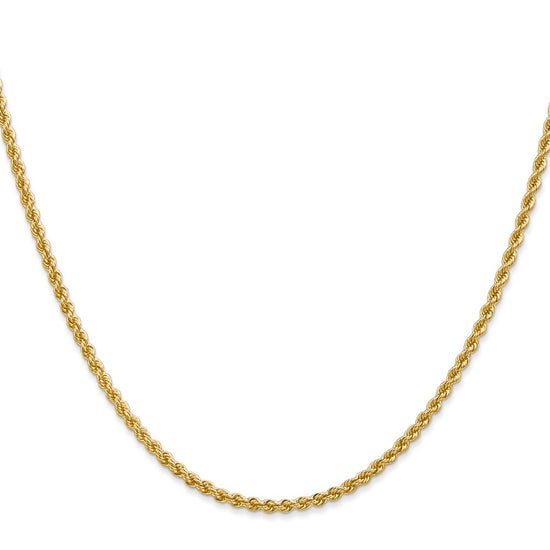 Gold (10K & 14K) Regular Rope Chains — 2.25 mm
