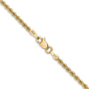 Gold (10K & 14K) Regular Rope Chains — 2.25 mm