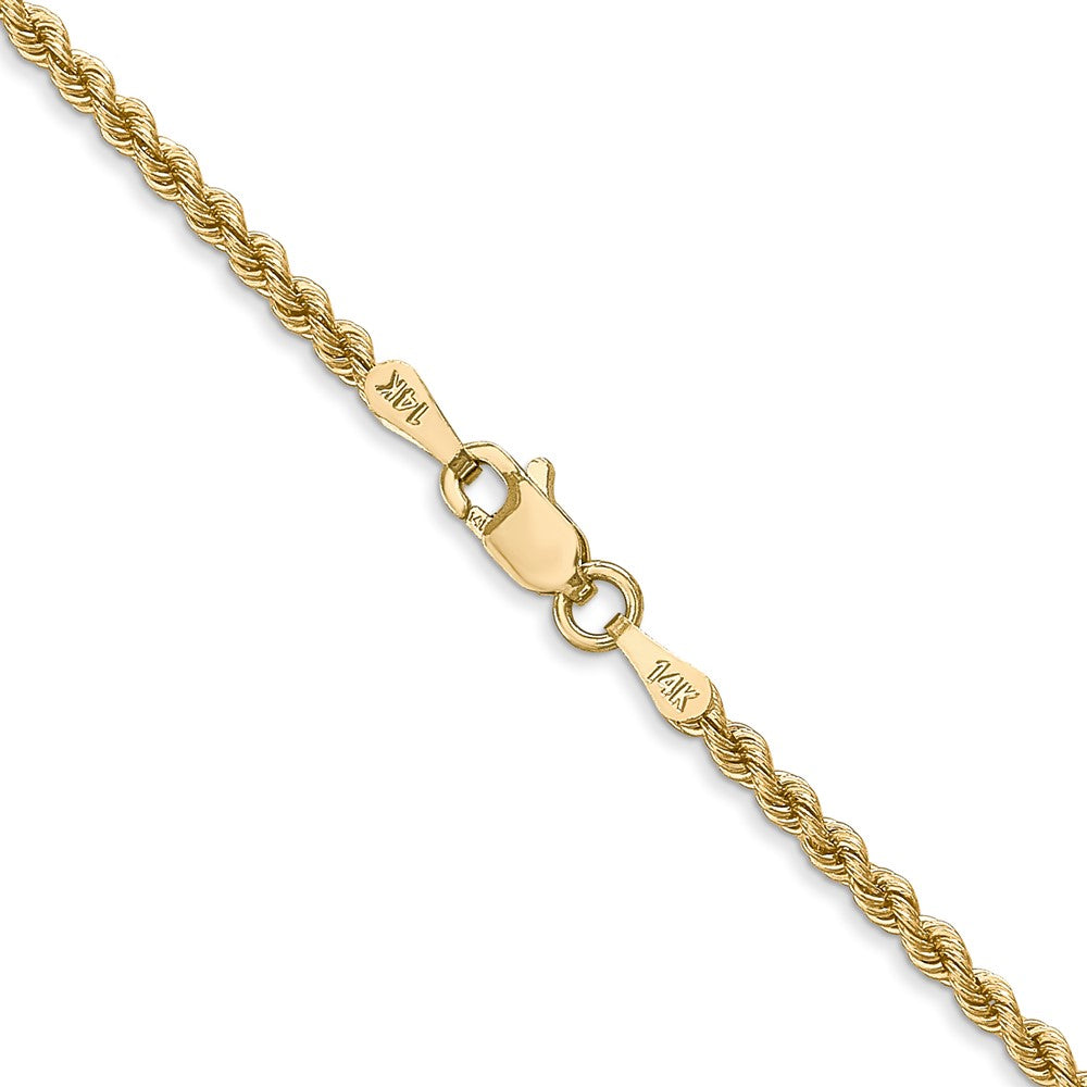 Gold (10K & 14K) Regular Rope Chains — 2.25 mm