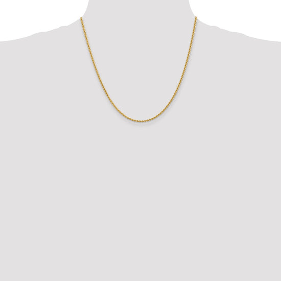 Gold (10K & 14K) Regular Rope Chains — 2.25 mm