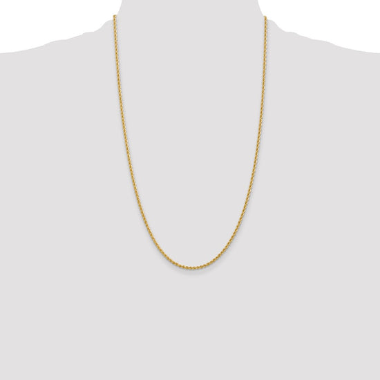 Gold (10K & 14K) Regular Rope Chains — 2.25 mm