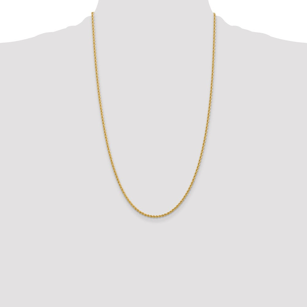 Gold (10K & 14K) Regular Rope Chains — 2.25 mm