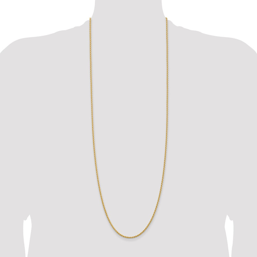 Gold (10K & 14K) Regular Rope Chains — 2.25 mm