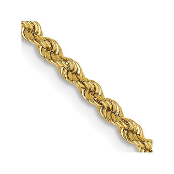 Gold (10K & 14K) Regular Rope Chains — 2.25 mm