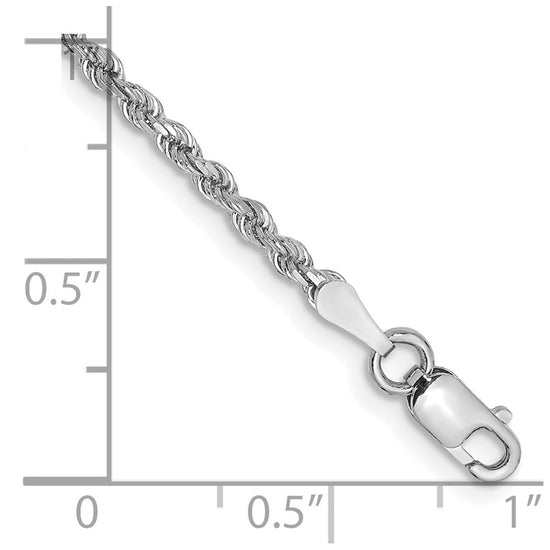 Gold (10K & 14K) Diamond-Cut Rope Chain — 2 mm