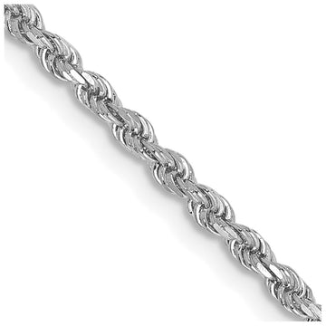 Gold (10K & 14K) Diamond-Cut Rope Chain — 2 mm