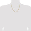 14k 2.3mm Lightweight D/C Rope with Lobster Clasp Chain