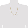 14k 2.3mm Lightweight D/C Rope with Lobster Clasp Chain