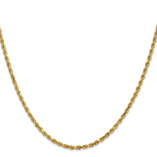 Gold (10K & 14K) Diamond-Cut Rope Chain — 2.25 mm