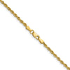Gold (10K & 14K) Diamond-Cut Rope Chain — 2.25 mm