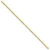Gold (10K & 14K) Diamond-Cut Rope Chain — 2.25 mm