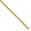 Gold (10K & 14K) Diamond-Cut Rope Chain — 2.25 mm