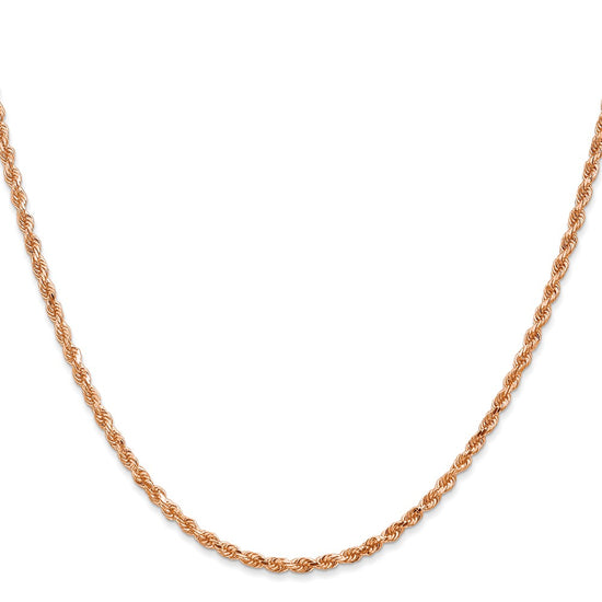 Gold (10K & 14K) Diamond-Cut Rope Chain — 2.25 mm