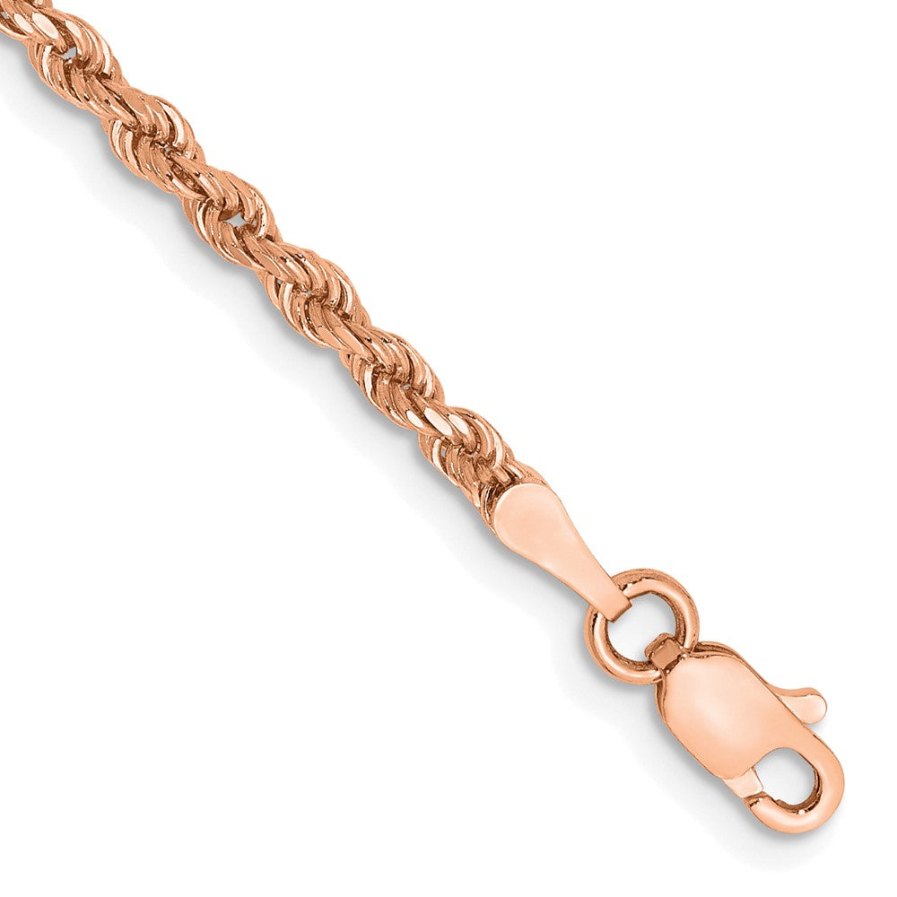 Gold (10K & 14K) Diamond-Cut Rope Chain — 2.25 mm