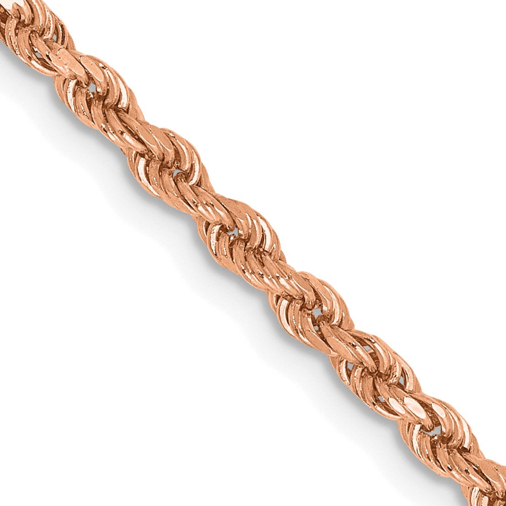 Gold (10K & 14K) Diamond-Cut Rope Chain — 2.25 mm